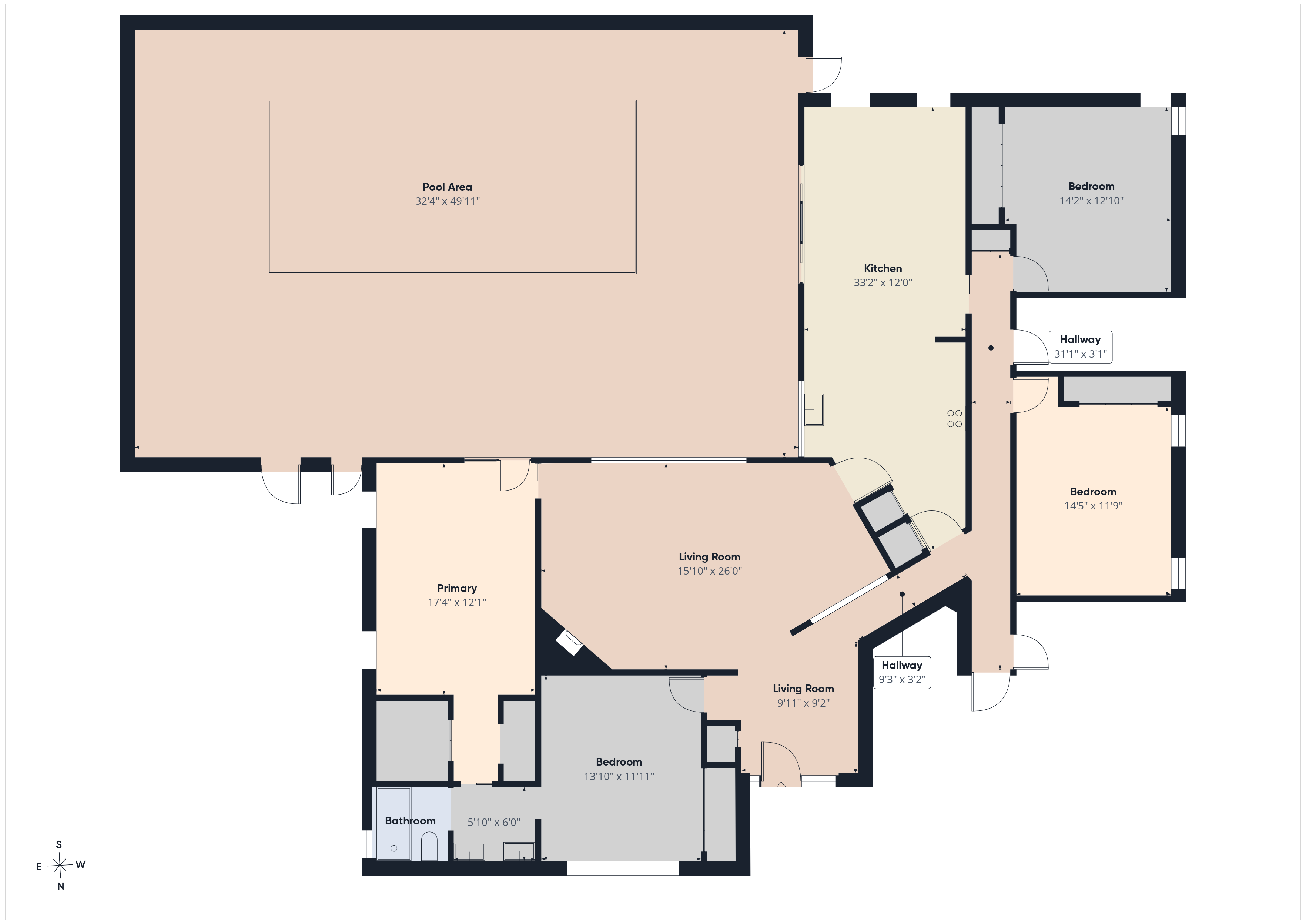 Detailed property floor plan sample